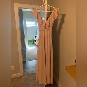 NWT, LuLus Blush Bridesmaid dress